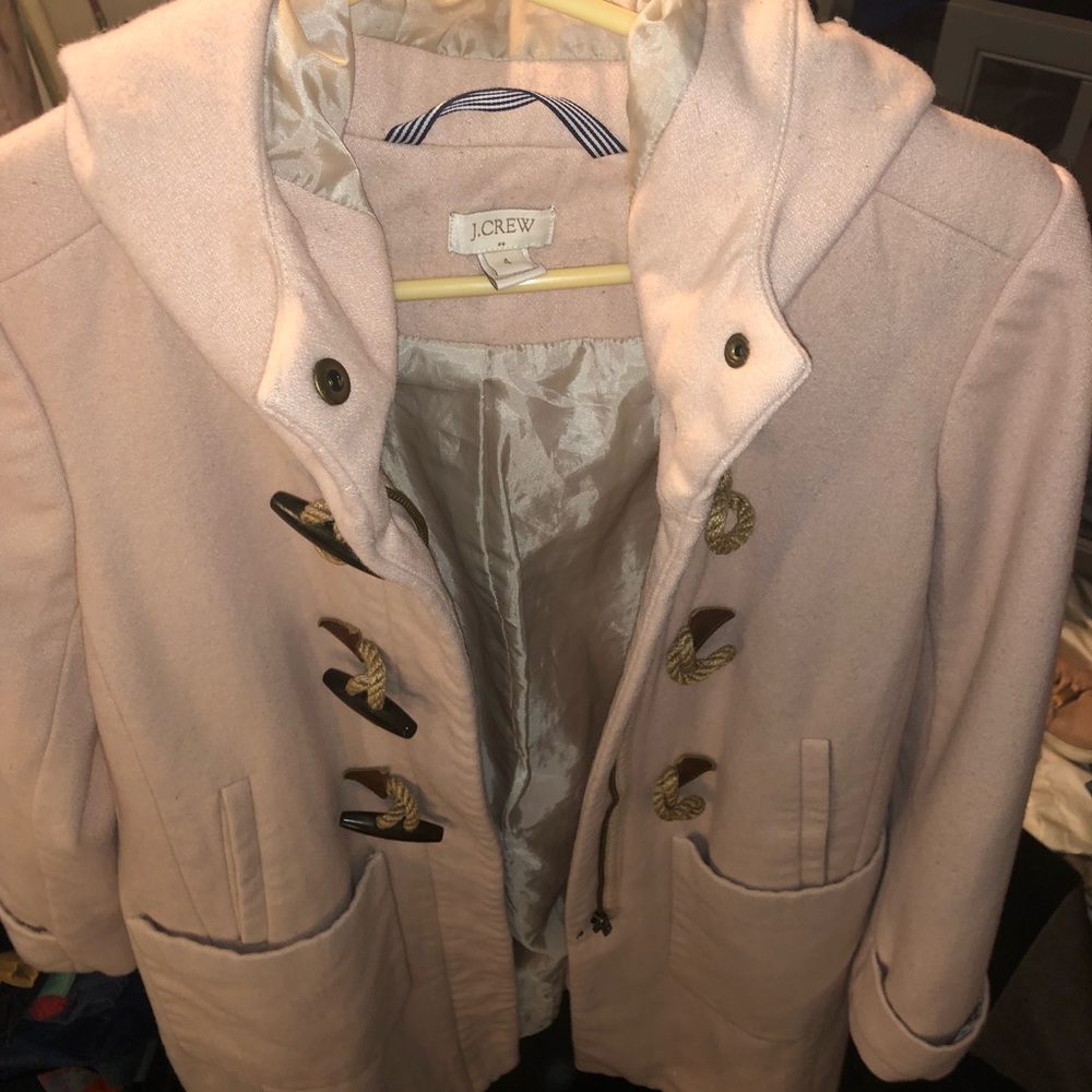 WARM WINTER PEACOAT- J CREW W/ Wooden Toggles